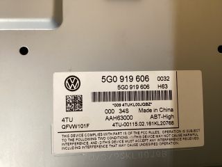 bontott VW PASSAT B8 Multimédia Vezérlő