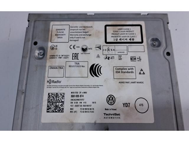 bontott VW PASSAT B8 Navigációs Fejegység