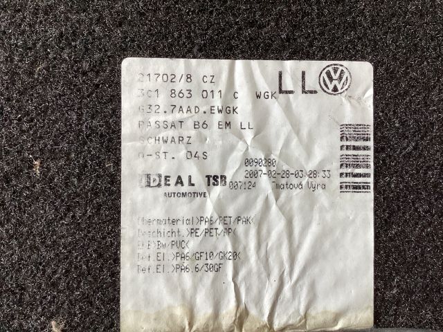 bontott VW PASSAT B8 Szőnyeg Szett