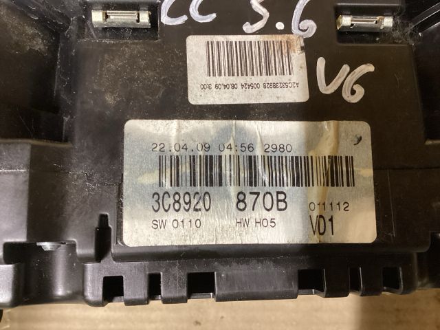 bontott VW PASSAT CC Kilométeróra