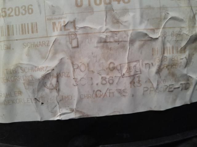 bontott VW PASSAT CC Bal első Ajtó Kárpit