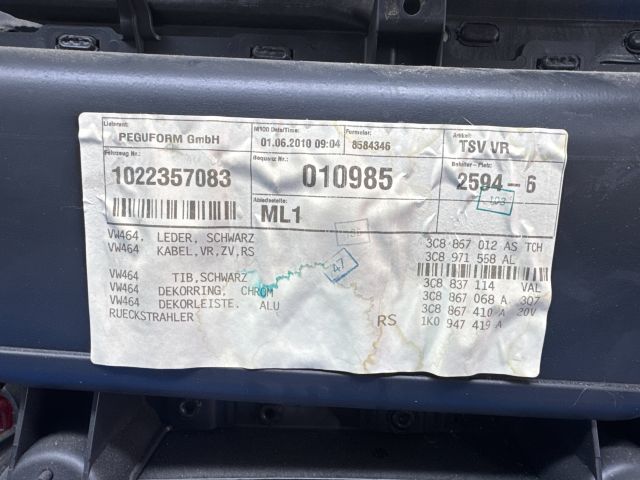 bontott VW PASSAT CC Jobb első Ajtó Kárpit