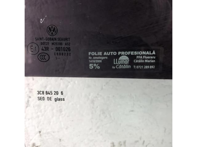 bontott VW PASSAT CC Jobb hátsó Ablak