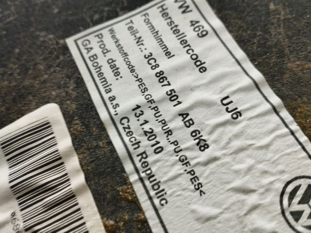 bontott VW PASSAT CC Tetőkárpit