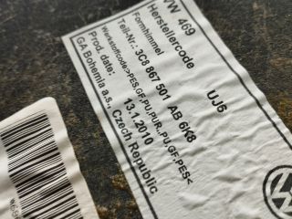 bontott VW PASSAT CC Tetőkárpit