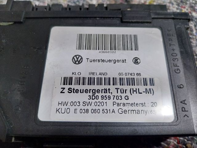 bontott VW PHAETON Bal hátsó Ablakemelő Motor