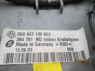 bontott VW PHAETON Beltér Világítás Hátsó