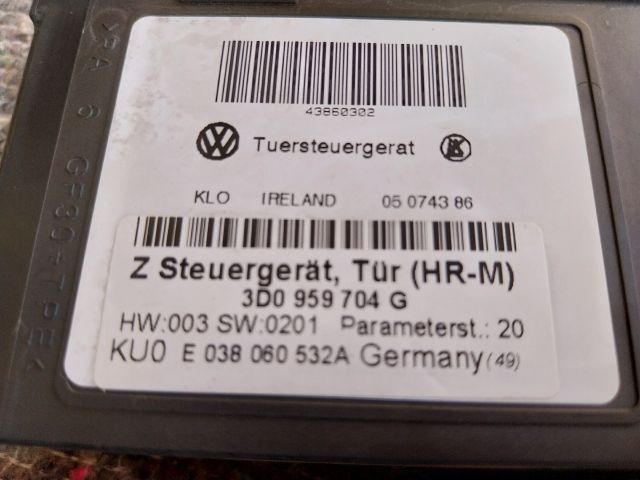 bontott VW PHAETON Jobb hátsó Ablakemelő Motor