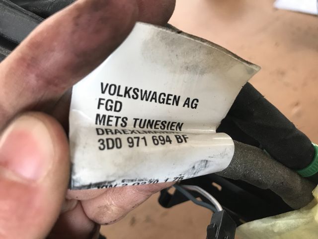 bontott VW PHAETON Jobb hátsó Ajtó Kábelköteg