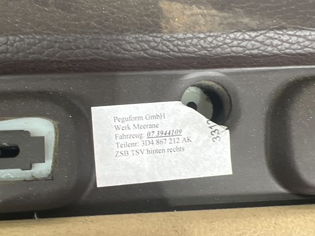 bontott VW PHAETON Jobb hátsó Ajtó Kárpit