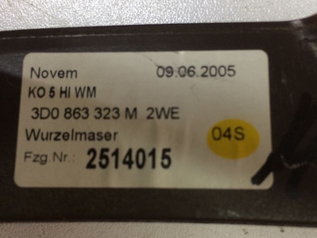 bontott VW PHAETON Középkonzol Keret