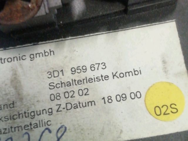 bontott VW PHAETON Műszerfal Fényerő Szabályzó