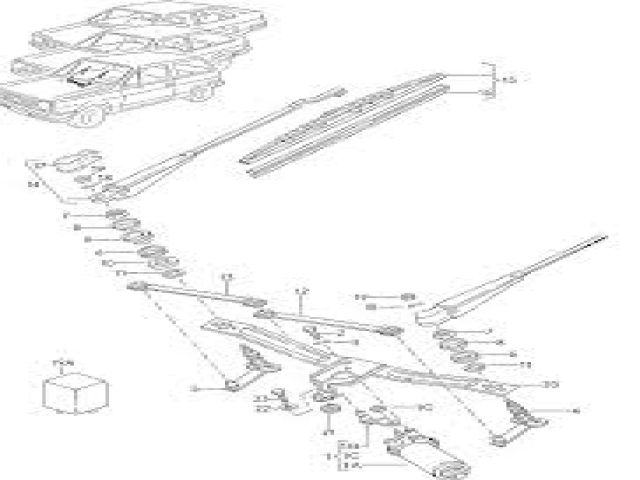 bontott VW POLO II Első Ablaktörlő Szerkezet