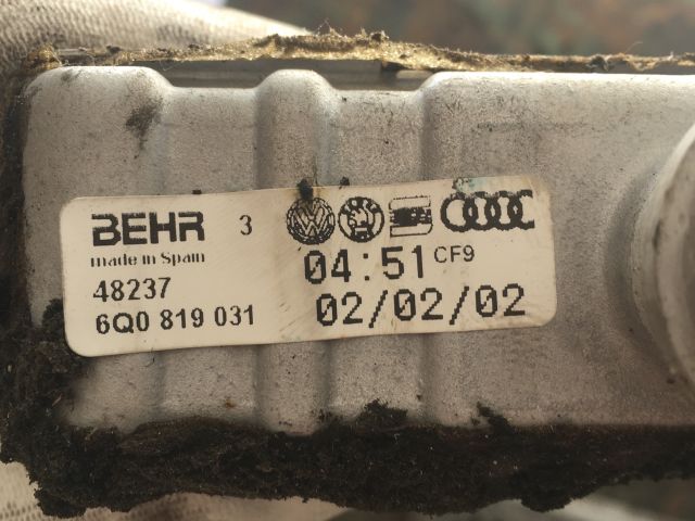 bontott VW POLO IV Fűtőradiátor