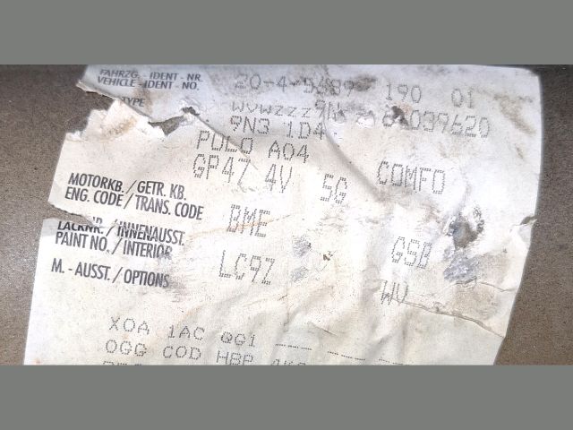 bontott VW POLO IV Generátor