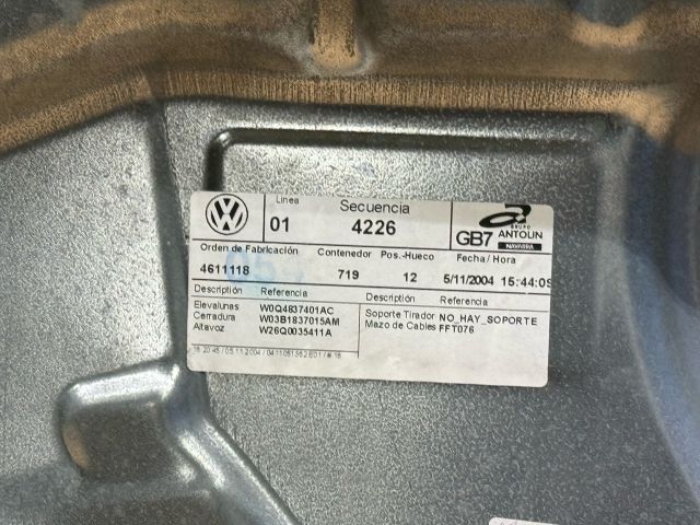 bontott VW POLO IV Bal első Ablakemelő Szerkezet (Elektromos)