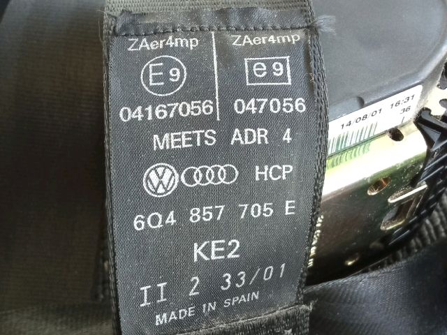 bontott VW POLO IV Bal első Biztonsági Öv