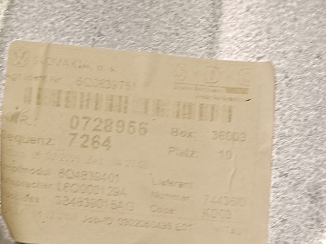 bontott VW POLO IV Bal hátsó Ablakemelő Szerkezet (Mechanikus)