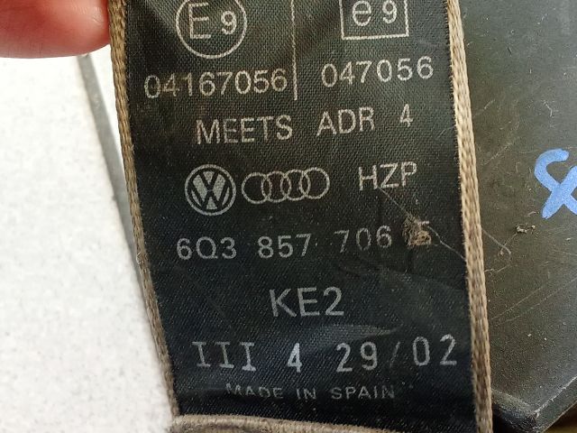 bontott VW POLO IV Első Biztonsági Öv Pár (Feszítővel)