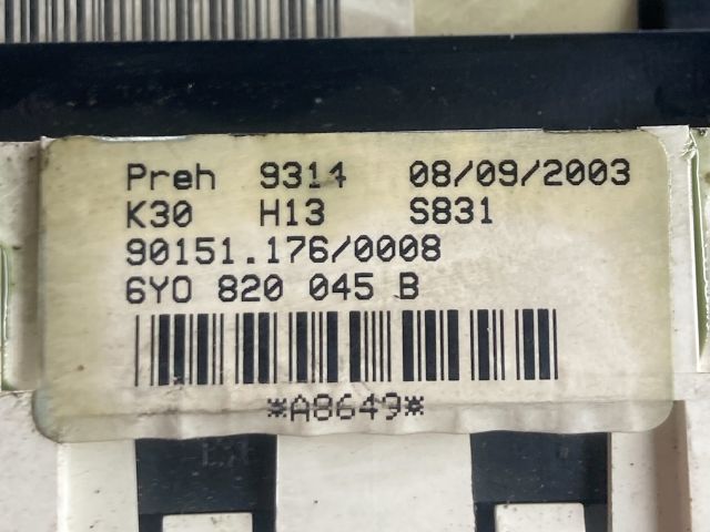 bontott VW POLO IV Fűtéskapcsoló (manuális klímás)