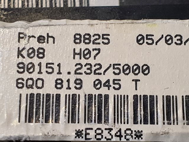 bontott VW POLO IV Fűtéskapcsoló (Nem klímás)