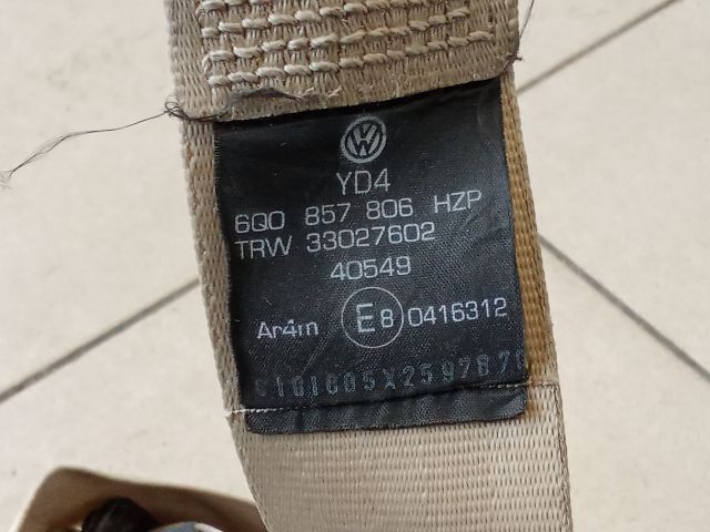 bontott VW POLO IV Hátsó Biztonsági Öv Szett