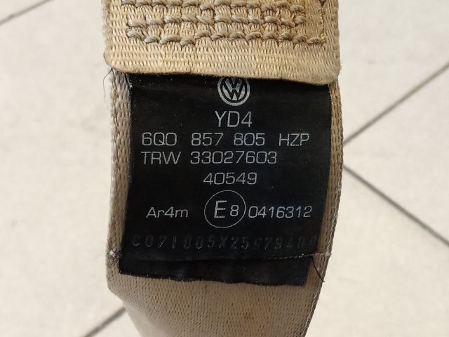 bontott VW POLO IV Hátsó Biztonsági Öv Szett