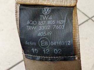 bontott VW POLO IV Hátsó Biztonsági Öv Szett