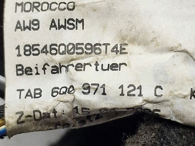 bontott VW POLO IV Jobb első Ajtó Kábelköteg