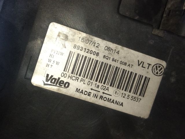 bontott VW POLO IV Jobb Fényszóró