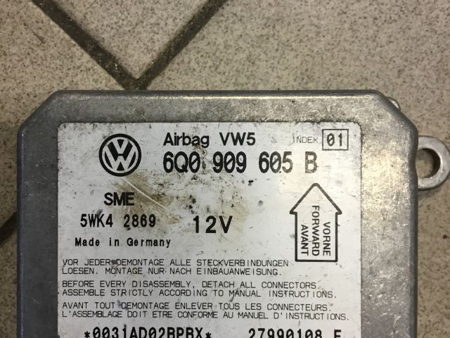 bontott VW POLO IV Légzsák Elektronika