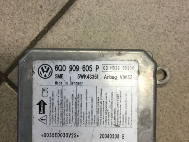 bontott VW POLO IV Légzsák Elektronika