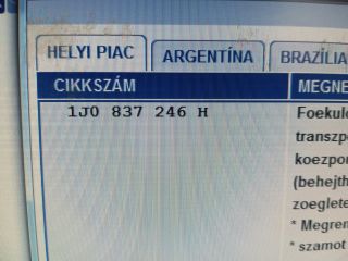 bontott VW POLO IV Zárbetét Szett