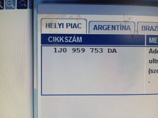 bontott VW POLO IV Zárbetét Szett