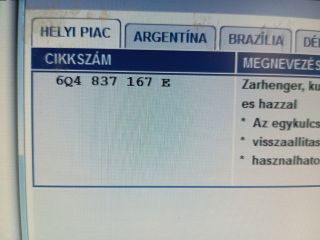 bontott VW POLO IV Zárbetét Szett