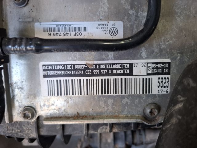 bontott VW POLO V Motor (Fűzött blokk hengerfejjel)