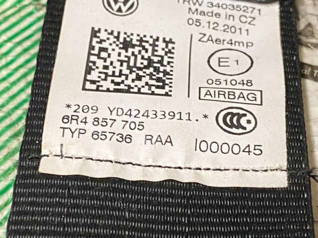 bontott VW POLO V Bal első Biztonsági Öv