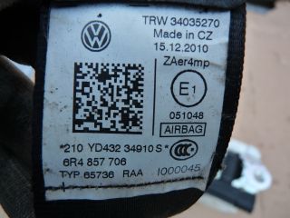 bontott VW POLO V Bal első Biztonsági Öv