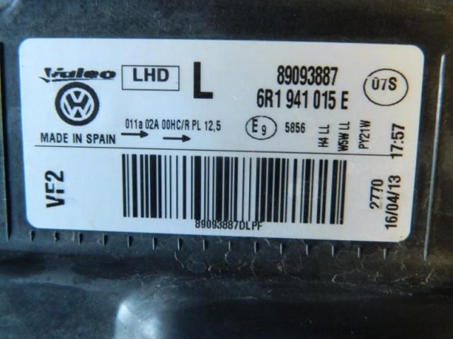 bontott VW POLO V Bal Fényszóró