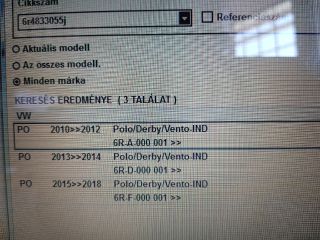 bontott VW POLO V Bal hátsó Ajtó (Részeivel)