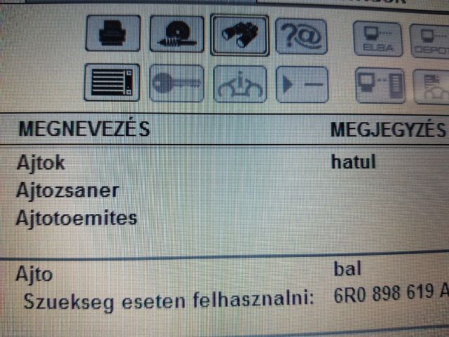 bontott VW POLO V Bal hátsó Ajtó (Üres lemez)