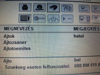 bontott VW POLO V Bal hátsó Ajtó (Üres lemez)