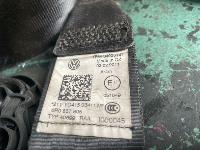 bontott VW POLO V Bal hátsó Biztonsági Öv