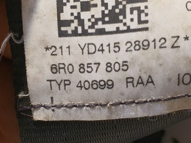 bontott VW POLO V Bal hátsó Biztonsági Öv