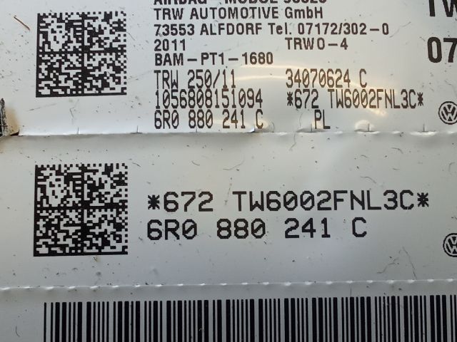 bontott VW POLO V Bal Oldallégzsák