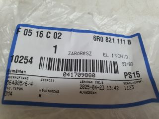 bontott VW POLO V Bal Sárvédő Csavar Burkolat