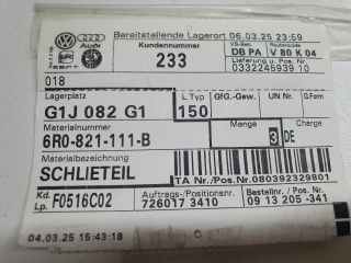 bontott VW POLO V Bal Sárvédő Csavar Burkolat