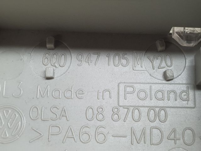 bontott VW POLO V Beltér Világítás Első