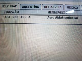 bontott VW POLO V Első Ablaktörlő Kar