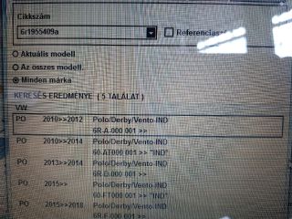 bontott VW POLO V Első Ablaktörlő Kar